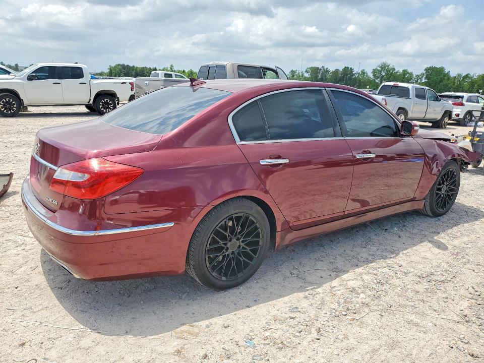 2013 Hyundai Genesis VIN KMHGC4DD4DU227440 COPART salvage auction — FRONT END, Tx - Salvage Vehicle Title, sold $425 on 2026-07-28 (photo 3)