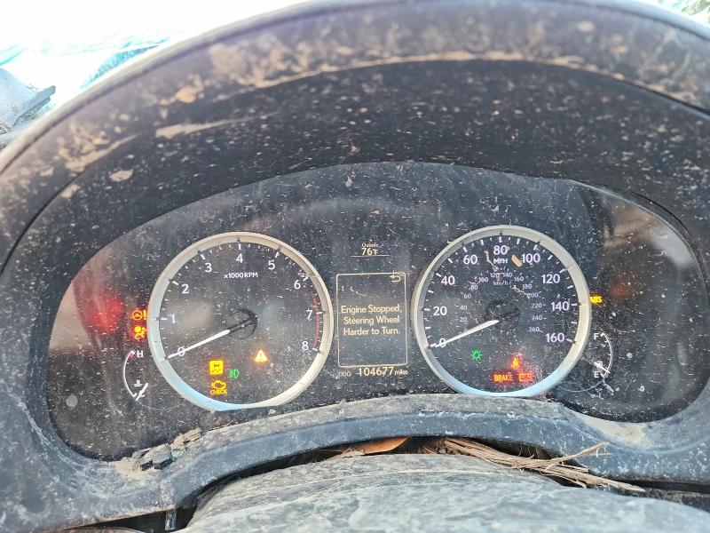 2015 Lexus Is VIN JTHBF1D26F5056415 COPART salvage auction — ROLLOVER, Id - Salvage Certificate Of Title, sold $300 on 2026-07-10 (photo 9)