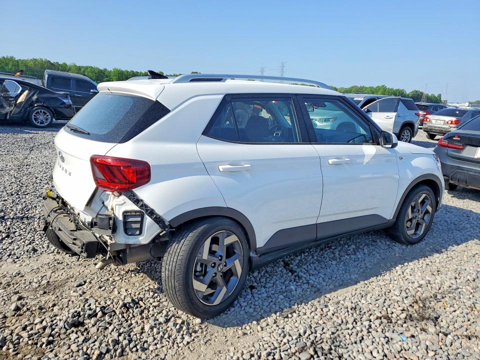 2021 Hyundai Venue VIN KMHRC8A32MU073418 COPART salvage auction — REAR END, TN - SALVAGE CERTIFICATE, sold $2,850 on 2026-07-02 (photo 3)