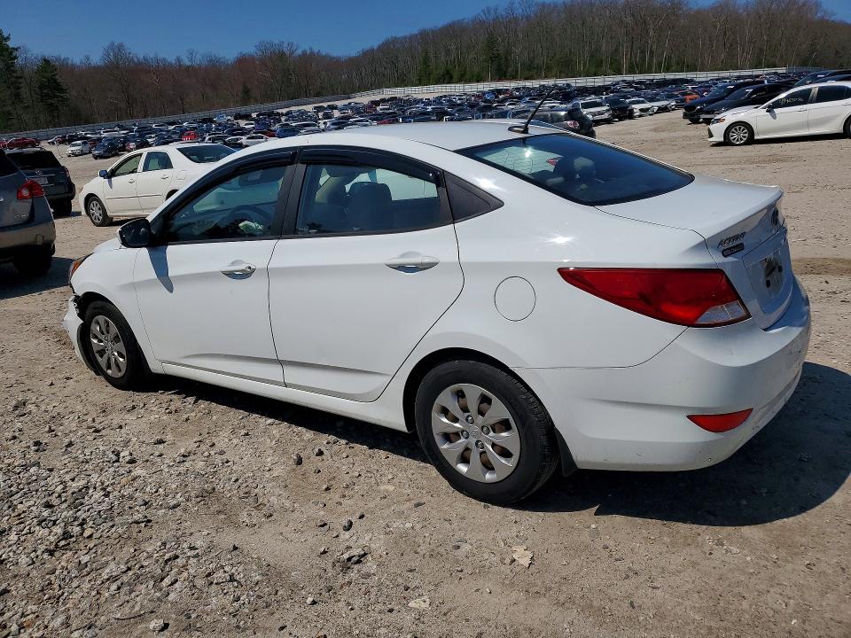 2016 Hyundai Accent VIN KMHCT4AE1GU162742 COPART salvage auction — FRONT END, Ma - Cert Of Title-Reconstrctd Coll, sold $2,650 on 2026-07-29 (photo 2)