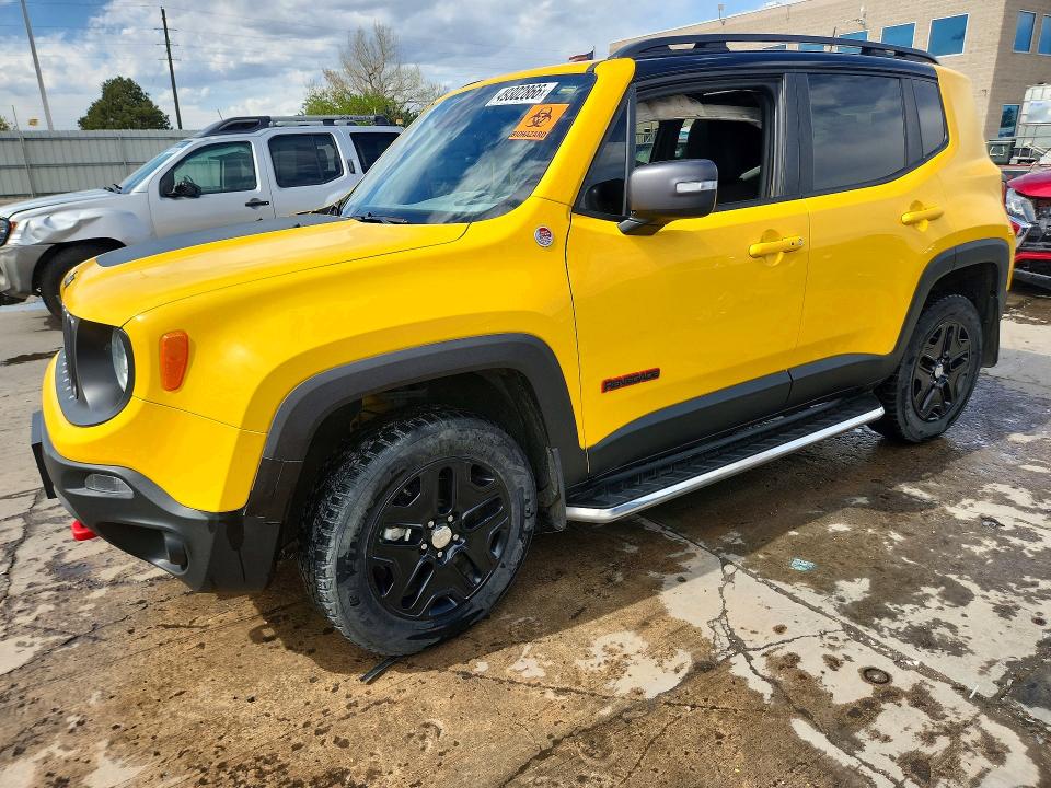 2018 Jeep Renegade VIN ZACCJBCB4JPH15796 COPART salvage auction — UNDERCARRIAGE, Co - Salvage Title, sold $2,350 on 2026-08-10 (photo 1)