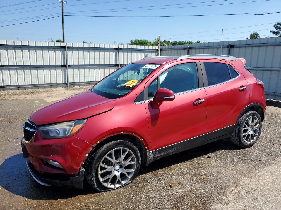 2017 Buick Encore VIN KL4CJ1SB9HB108481 COPART salvage auction — FRONT END, Salvage Title, sold $250 on 2026-07-23 (photo 1)