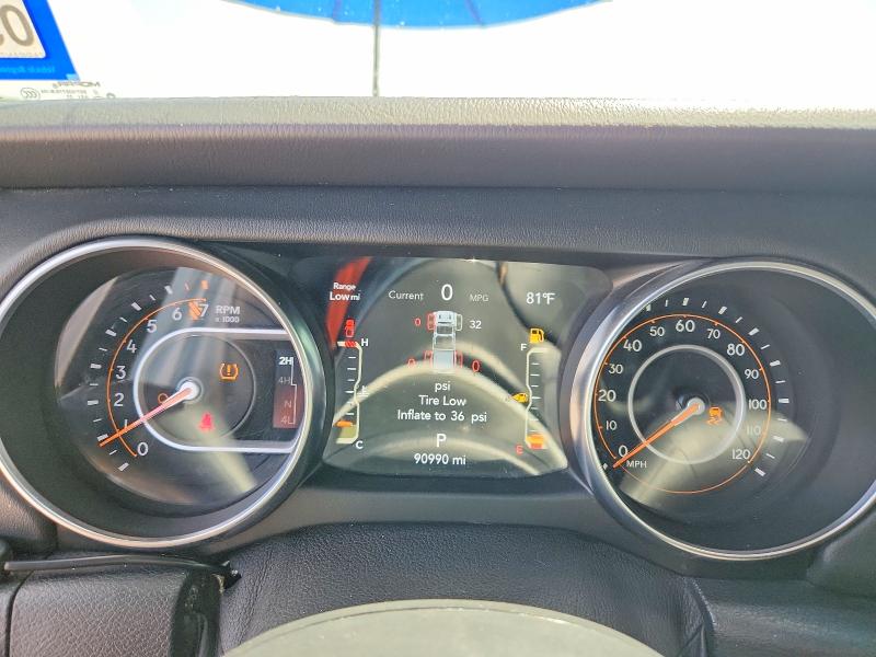 2021 Jeep Gladiator VIN 1C6HJTFG5ML583991 COPART salvage auction — UNDERCARRIAGE, Tx - Salvage Vehicle Title, sold $15,200 on 2026-07-02 (photo 9)