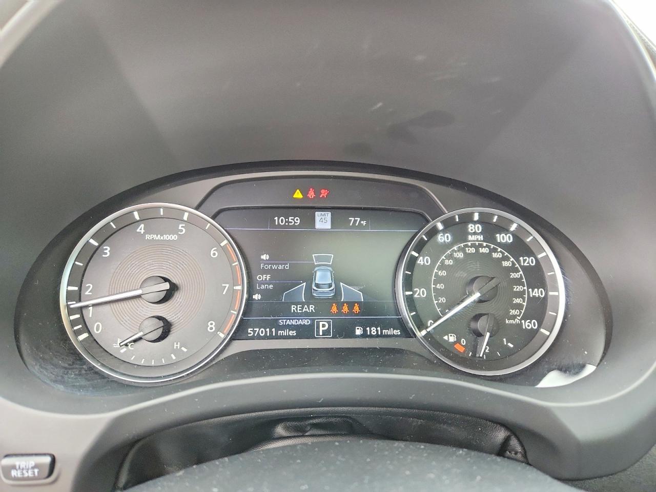 2021 Infiniti QX50 VIN 3PCAJ5CB1MF102362 COPART salvage auction — Front End, TX - SALVAGE VEHICLE TITLE, sold $4,800 on 2026-06-25 (photo 9)