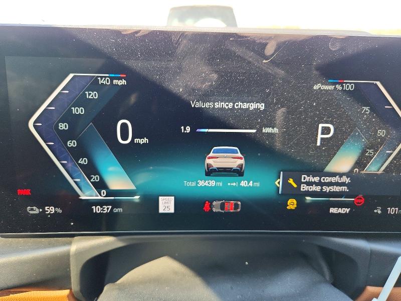 2022 BMW I4 VIN WBY73AW01NFM89305 COPART salvage auction — FRONT END, Salvage Title, sold $11,700 on 2026-07-08 (photo 9)