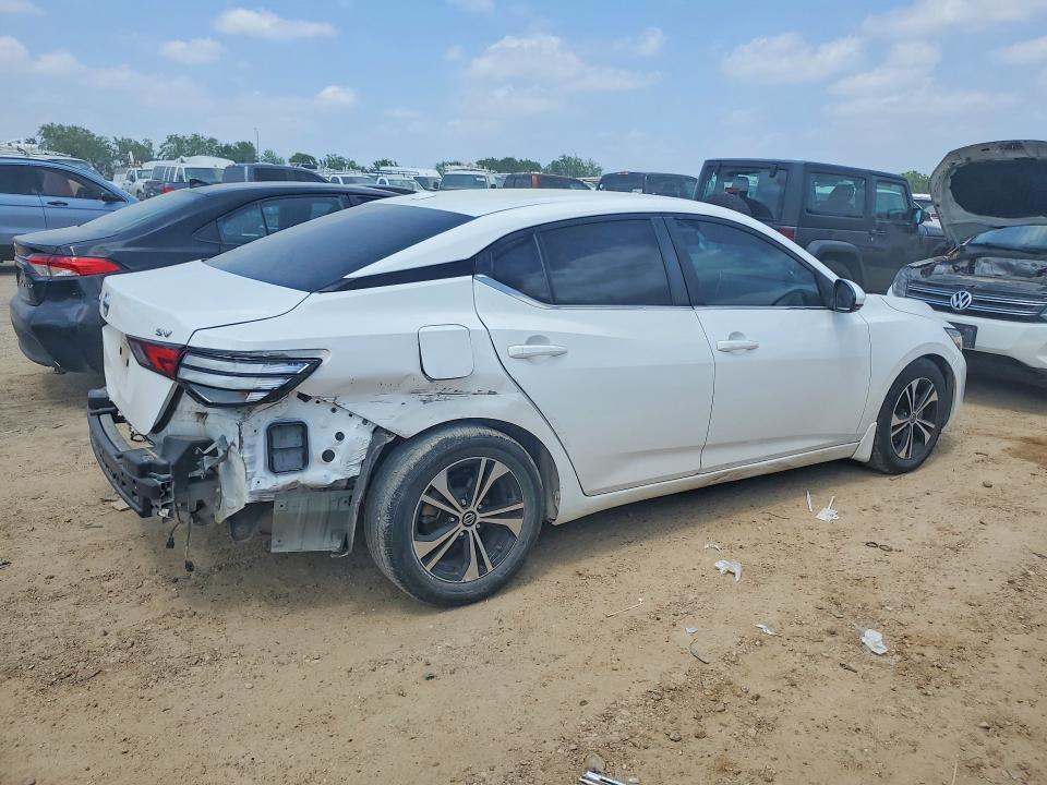 2020 Nissan Sentra VIN 3N1AB8CVXLY257426 COPART salvage auction — REAR END, Tx - Salvage Vehicle Title, sold $4,100 on 2026-07-09 (photo 3)