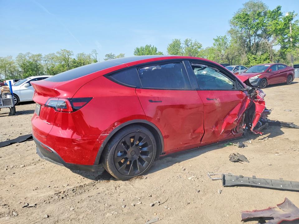 2023 Tesla Model y VIN 7SAYGDEE1PF672870 COPART salvage auction — FRONT END, Md - Cert Of Salvage > 75% Damage, sold $3,600 on 2026-07-14 (photo 3)
