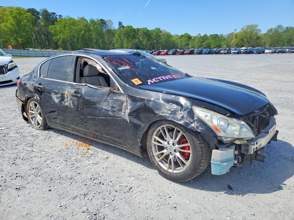 2013 Infiniti G VIN JN1CV6AP9DM721173 COPART salvage auction — ROLLOVER, Nc - Salvage Certificate Of Title, sold $350 on 2026-07-08 (photo 4)