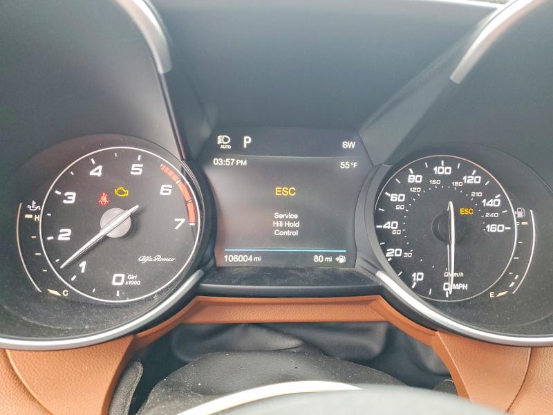 2019 Alfa romeo Giulia VIN ZARFANBN2K7604212 COPART salvage auction — FRONT END, Md - Cert Of Salvage > 75% Damage, sold $6,300 on 2026-07-14 (photo 9)