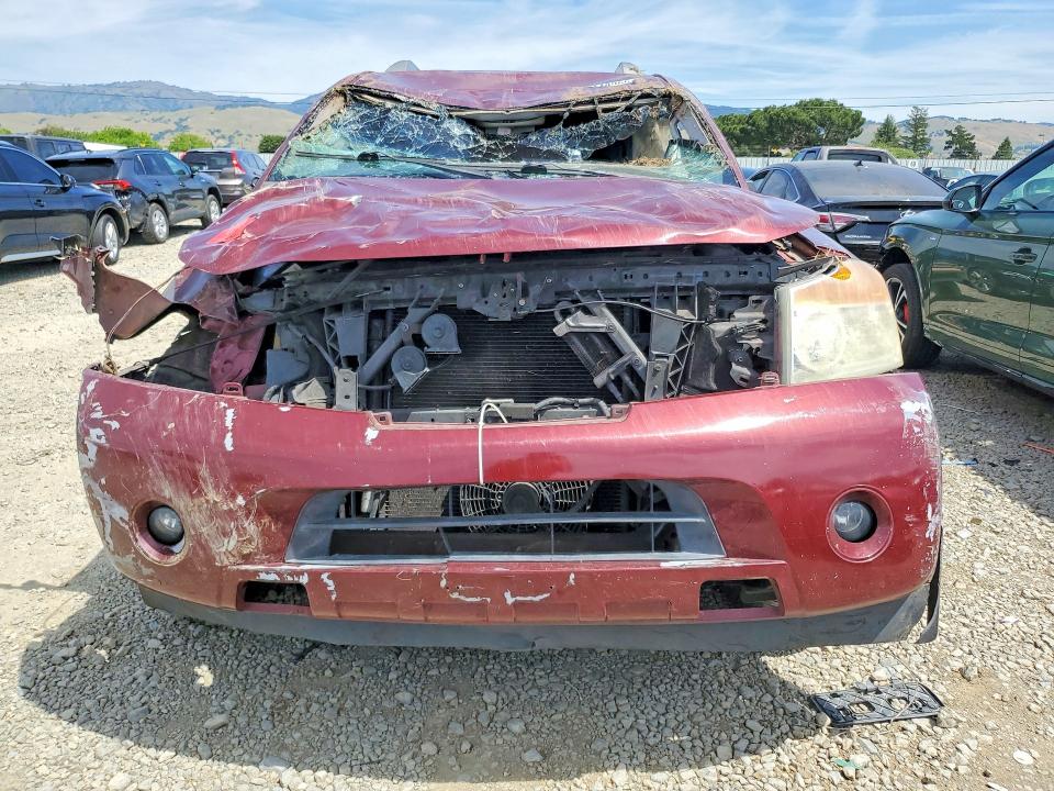 2010 Nissan Armada VIN 5N1AA0ND7AN615013 COPART salvage auction — ROLLOVER, Ca - Non-Repairable Vehicle Cert, sold $225 on 2026-07-09 (photo 5)