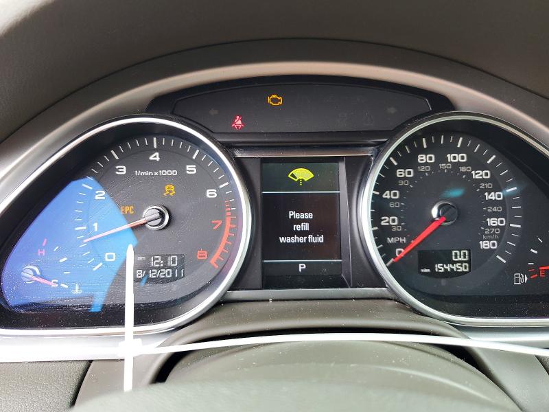 2012 Audi Q7 VIN WA1LGAFE3CD006383 COPART salvage auction — MINOR DENT/SCRATCHES, Ky - Bill Of Sale/Part Only/No Titl, sold $1,000 on 2026-07-02 (photo 9)
