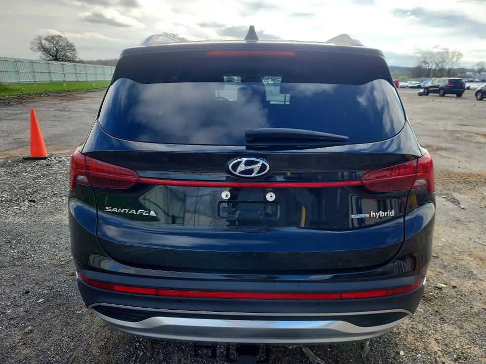 2022 Hyundai Santa fe VIN KM8S5DA16NU040944 COPART salvage auction — HAIL, Wi - Cert Of Title-Claim Paid, sold $14,900 on 2026-07-07 (photo 6)