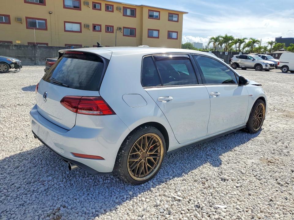 2019 Volkswagen Gti VIN 3VW6T7AU2KM034319 COPART salvage auction — FRONT END, Fl - Cert Of Title Slvg Rebuildable, sold $7,500 on 2026-07-14 (photo 3)