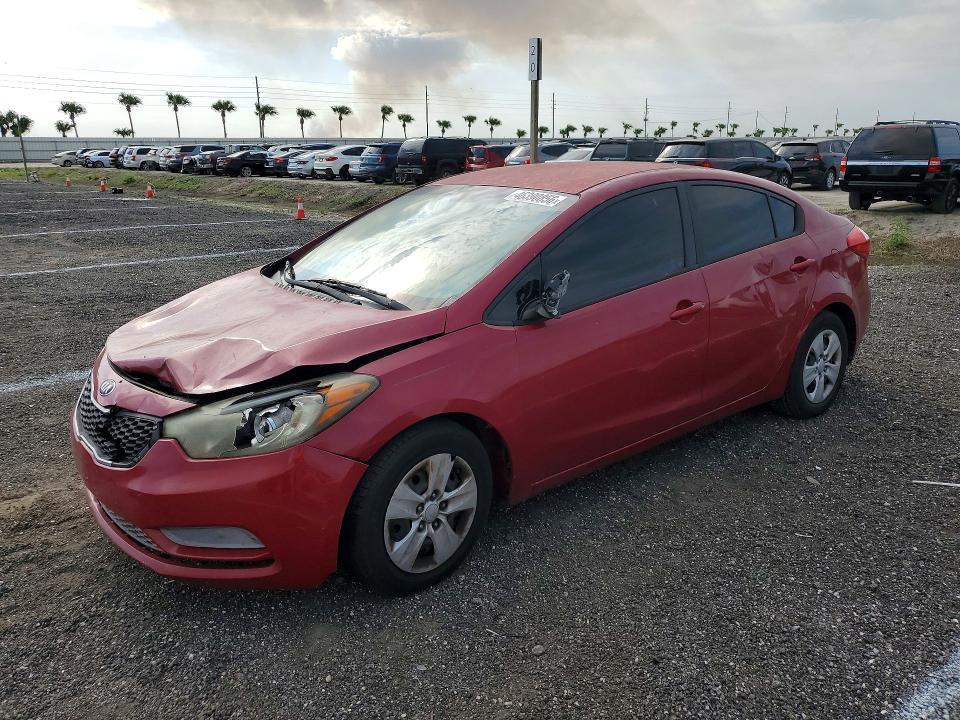 2016 Kia Forte VIN KNAFK4A68G5438452 COPART salvage auction — VANDALISM, Salvage Title, sold $425 on 2026-07-13 (photo 1)
