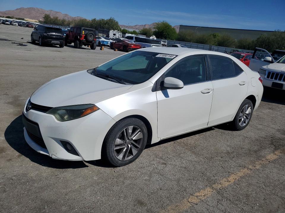 2014 Toyota Corolla VIN 5YFBPRHE2EP007960 COPART salvage auction — FRONT END, Nv - Salvage Title, sold $3,300 on 2026-07-07 (photo 1)