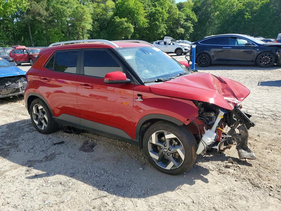 2021 Hyundai Venue VIN KMHRC8A3XMU114216 COPART salvage auction — FRONT END, GA - CERT OF TITLE-SALVAGE, sold $1,500 on 2026-07-10 (photo 4)