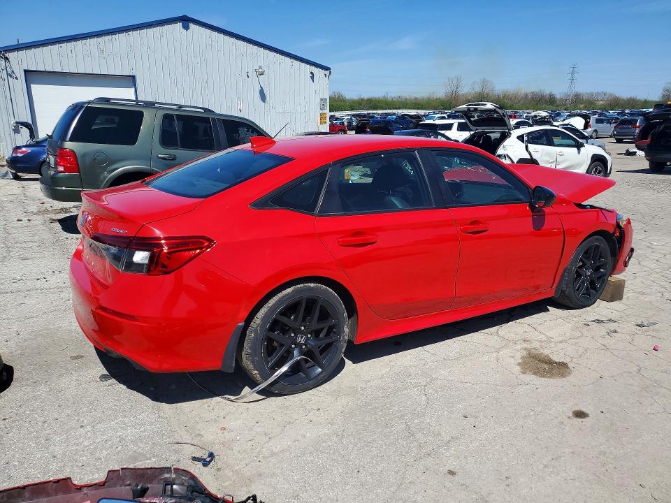2022 Honda Civic VIN 2HGFE2F59NH571582 COPART salvage auction — FRONT END, IL - SALVAGE CERTIFICATE, sold $3,950 on 2026-07-03 (photo 3)