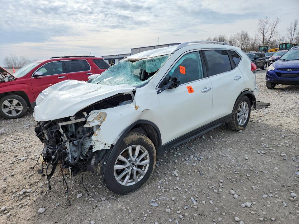 2017 Nissan Rogue VIN KNMAT2MV0HP556101 COPART salvage auction — FRONT END, MI - CERT OF TITLE-SALVAGE VEHICLE, sold $600 on 2026-07-02 (photo 1)
