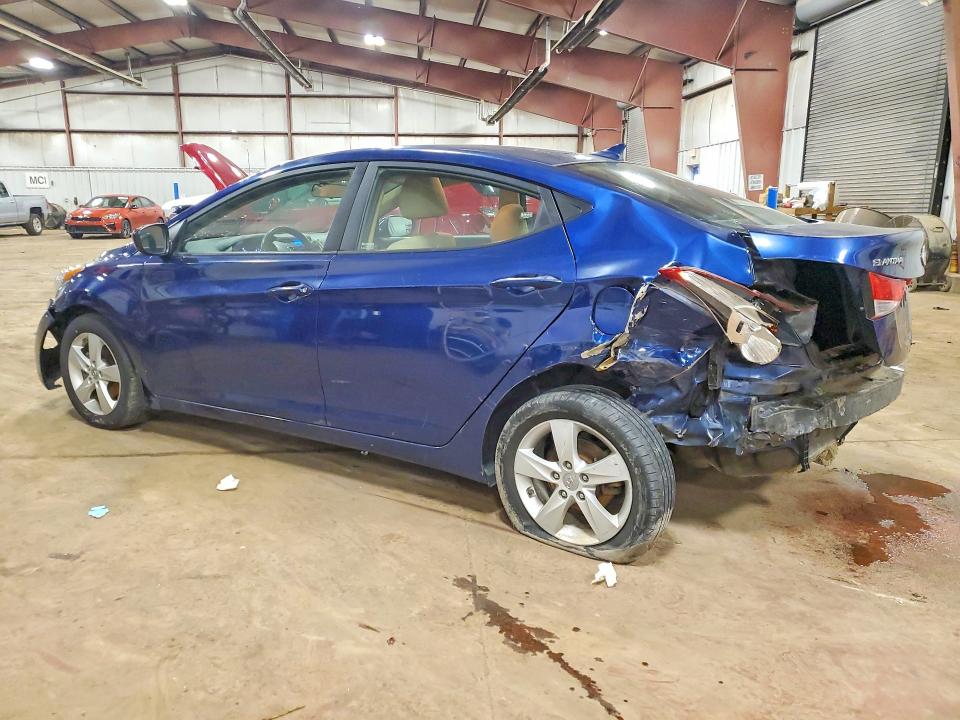 2013 Hyundai Elantra VIN KMHDH4AE4DU536147 COPART salvage auction — REAR END, Mi - Certificate Of Title, sold $200 on 2026-07-10 (photo 2)
