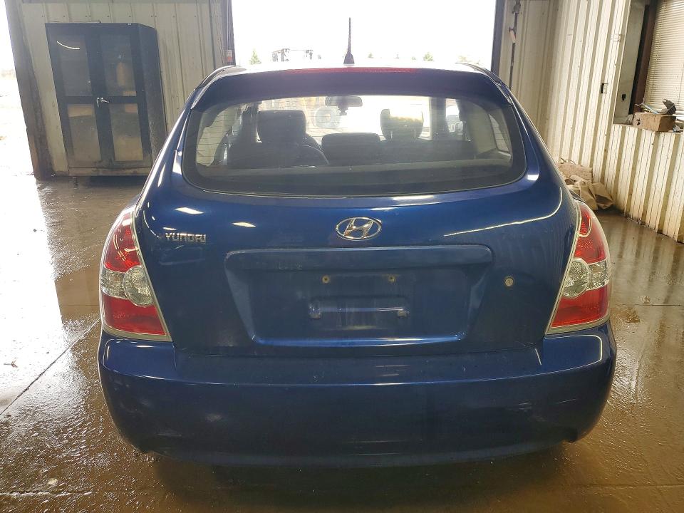 2007 Hyundai Accent VIN KMHCM36C77U041745 COPART salvage auction — FRONT END, Il - Salvage Certificate, sold $300 on 2026-07-09 (photo 6)