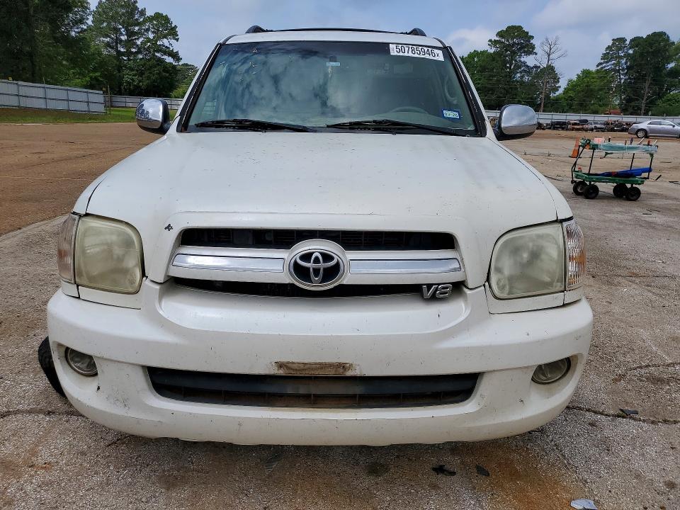 2007 Toyota Sequoia VIN 5TDZT38A67S292192 COPART salvage auction — FRONT END, TX - CERT OF TITLE-REBUILT SALVAGE, sold $1,500 on 2026-07-20 (photo 5)