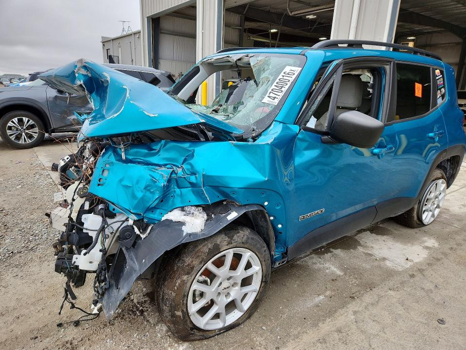 2022 Jeep Renegade VIN ZACNJDB10NPN72233 COPART salvage auction — FRONT END, Ne - Cert Of Title-Salvage, sold $550 on 2026-08-04 (photo 1)