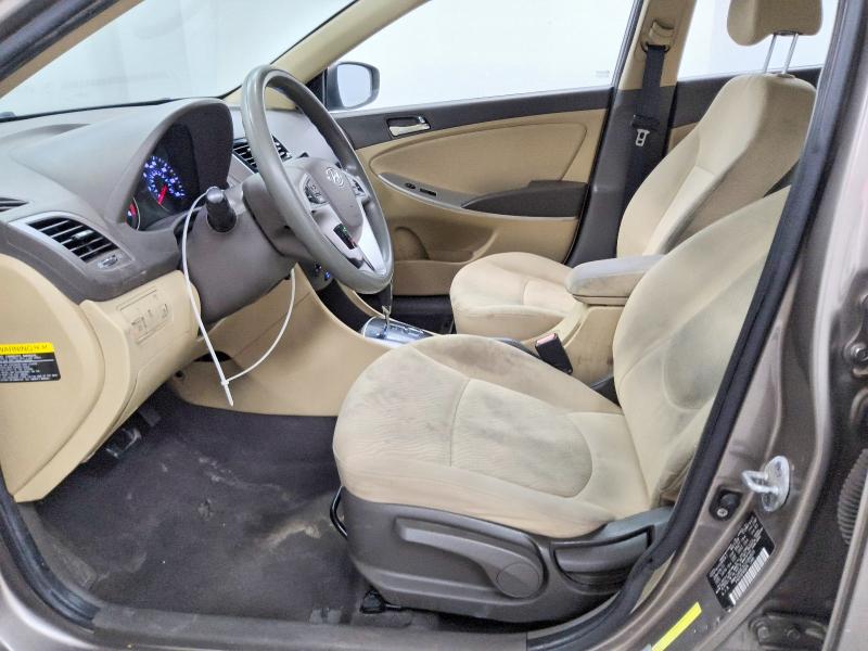 2012 Hyundai Accent VIN KMHCU4AE3CU084505 COPART salvage auction — FRONT END, Nj - Certificate Of Title, sold $475 on 2026-07-14 (photo 7)