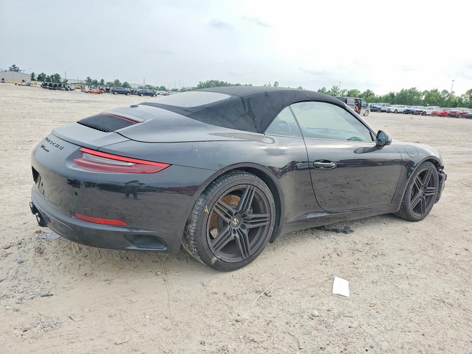 2017 Porsche 911 VIN WP0CA2A90HS142481 COPART salvage auction — FRONT END, TX, sold $34,000 on 2026-07-17 (photo 3)