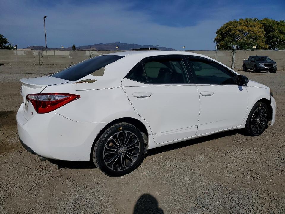 2014 Toyota Corolla VIN 5YFBURHE7EP112308 COPART salvage auction — FRONT END, Id - Salvage Certificate Of Title, sold $2,900 on 2026-07-31 (photo 3)
