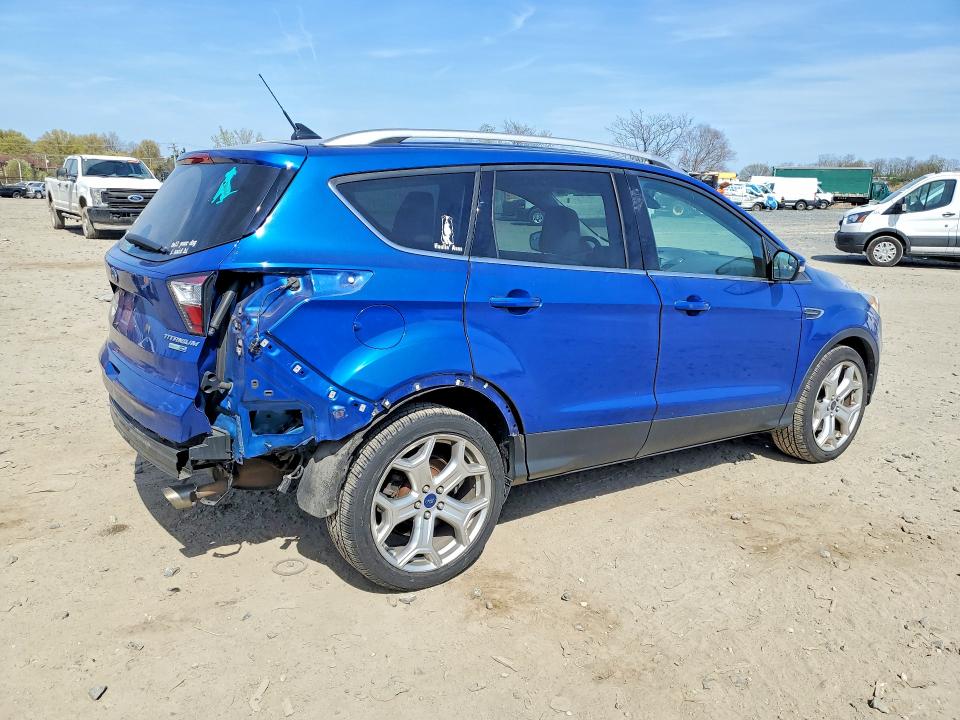 2018 Ford Escape VIN 1FMCU9J9XJUB87613 COPART salvage auction — REAR END, Md - Cert Of Salvage > 75% Damage, sold $1,700 on 2026-07-02 (photo 3)