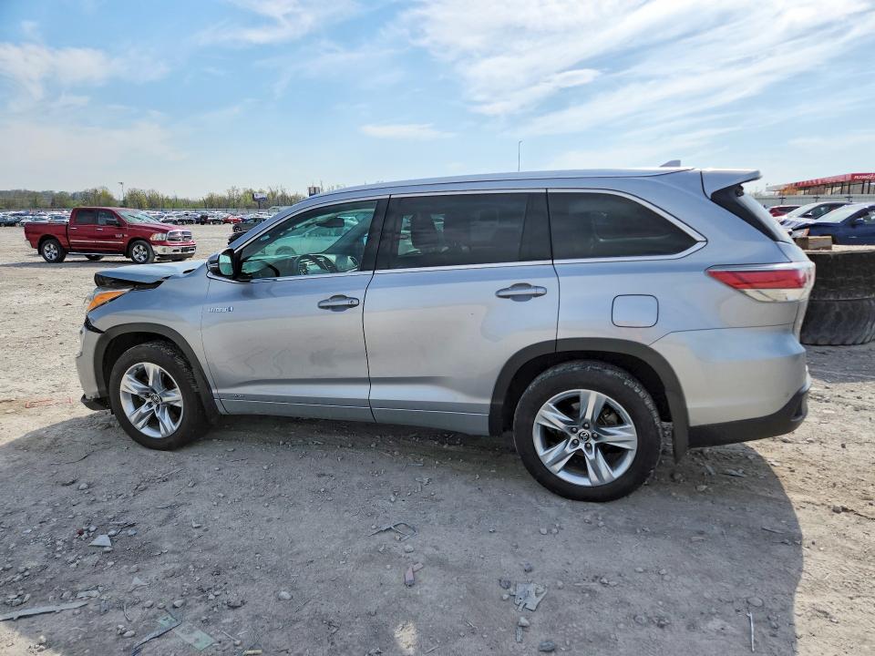 2016 Toyota Highlander VIN 5TDDCRFH6GS015667 COPART salvage auction — FRONT END, Il - Salvage Certificate, sold $6,200 on 2026-07-27 (photo 2)