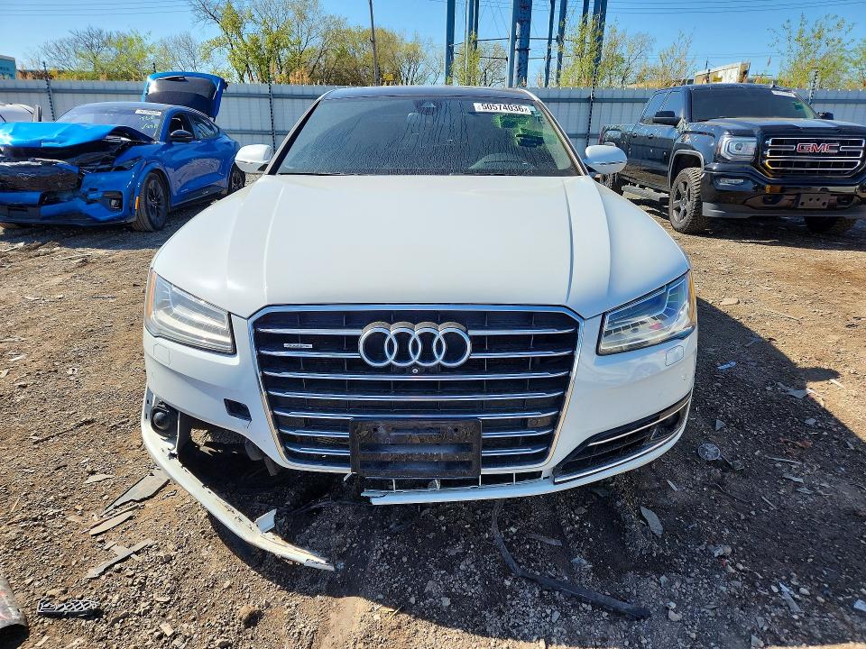 2015 Audi A8 VIN WAU32AFD1FN031015 COPART salvage auction — FRONT END, Il - Salvage Certificate, sold $6,900 on 2026-07-08 (photo 5)