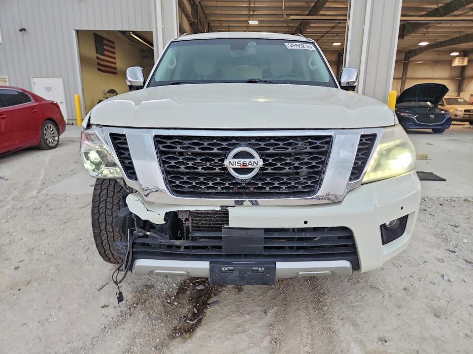 2017 Nissan Armada VIN JN8AY2NF3H9301024 COPART salvage auction — FRONT END, Id - Salvage Certificate Of Title, sold $3,700 on 2026-07-14 (photo 5)