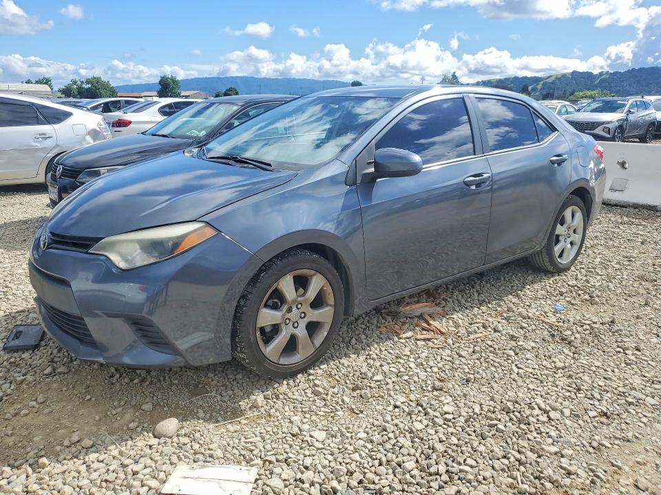 2016 Toyota Corolla VIN 5YFBURHE9GP557099 COPART salvage auction — VANDALISM, Salvage Title, sold $525 on 2026-07-14 (photo 1)