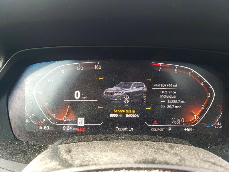 2020 BMW X5 VIN 5UXCR4C05LLT18929 COPART salvage auction — REAR END, Nc - Salvage Certificate Of Title, sold $5,200 on 2026-07-30 (photo 9)