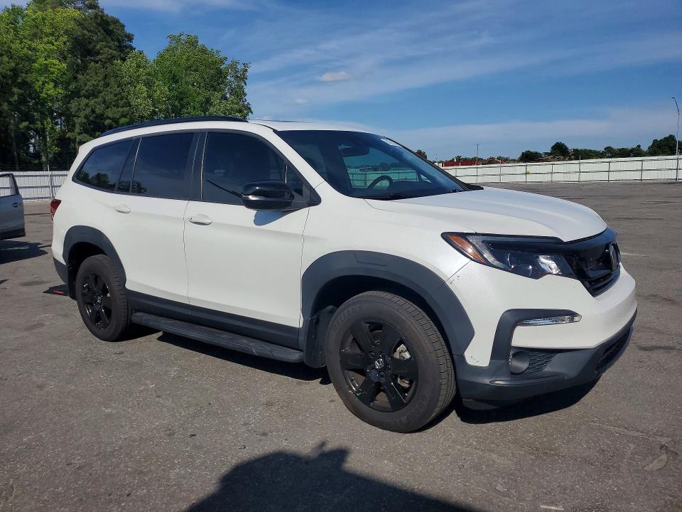 2022 Honda Pilot VIN 5FNYF6H87NB063717 COPART salvage auction — SIDE, NC - SALVAGE CERTIFICATE OF TITLE, sold $1,000 on 2026-07-09 (photo 4)