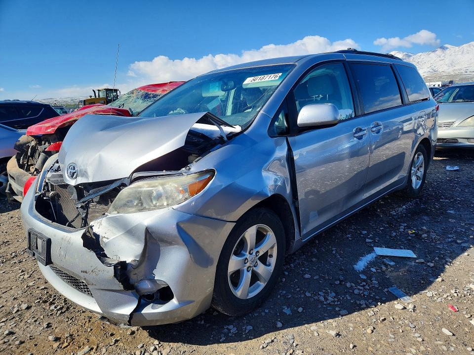 2011 Toyota Sienna VIN 5TDKK3DC0BS091943 COPART salvage auction — FRONT END, Ut - Salvage Certificate, sold $850 on 2026-07-24 (photo 1)