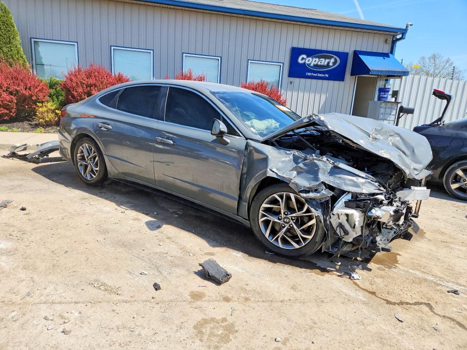 2021 Hyundai Sonata VIN KMHL64JA9MA158620 COPART salvage auction — FRONT END, Ky - Bill Of Sale/Part Only/No Titl, sold $1,700 on 2026-07-02 (photo 4)
