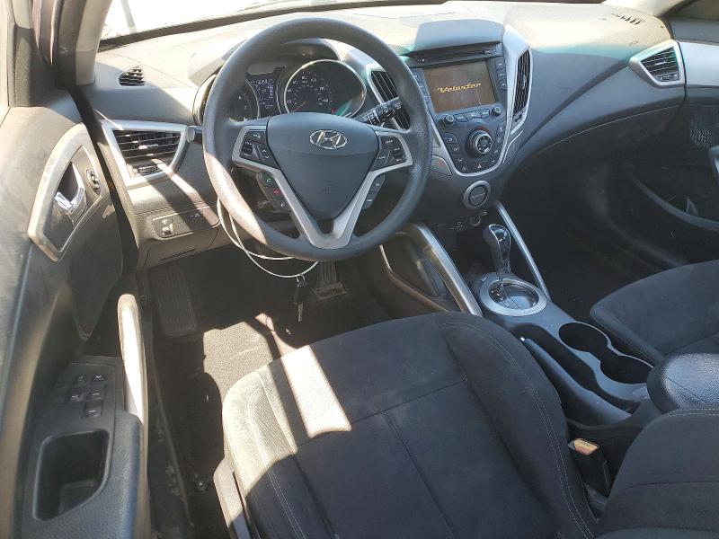 2015 Hyundai Veloster VIN KMHTC6AD9FU243408 COPART salvage auction — FRONT END, Fl - Certificate Of Destruction, sold $425 on 2026-07-16 (photo 8)