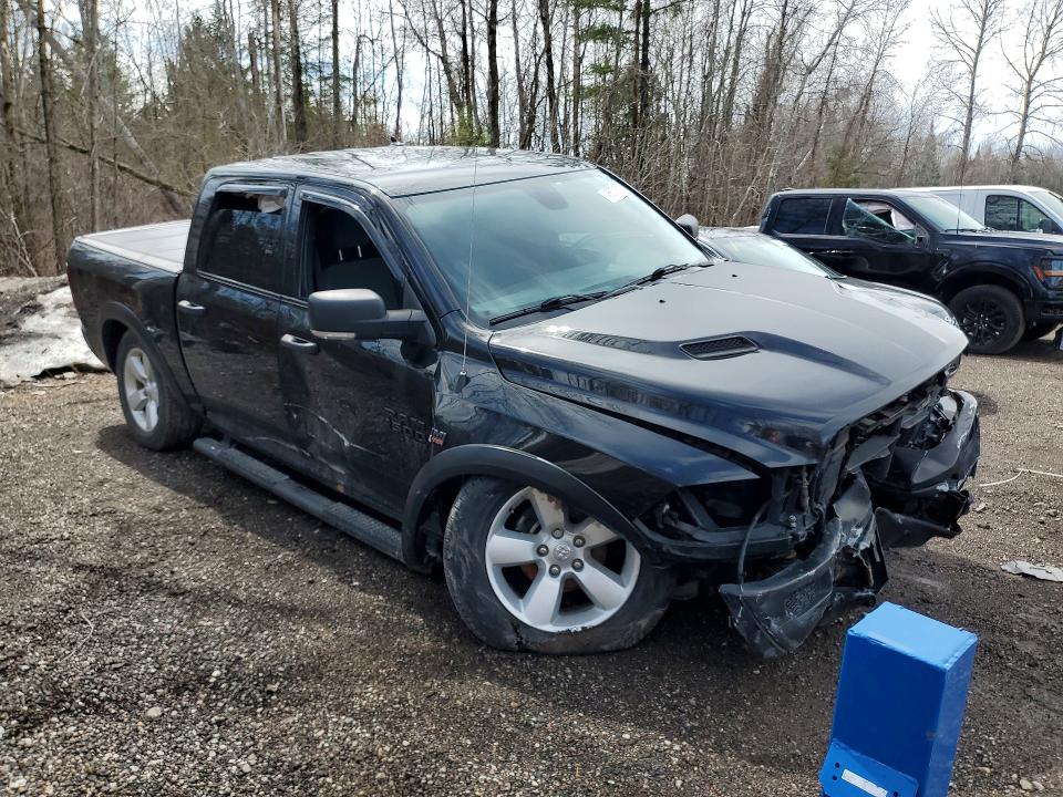 2021 Ram 1500 VIN 1C6RR7LT9MS593726 COPART salvage auction — FRONT END, ON - PERMIT IRREPAIRABLE, sold $3,250 on 2026-07-09 (photo 4)