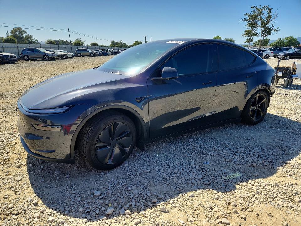 2026 Tesla Model y VIN 7SAYGDED2TF414021 COPART salvage auction — REAR END, Ca - Salvage Certificate, sold $16,300 on 2026-07-07 (photo 1)
