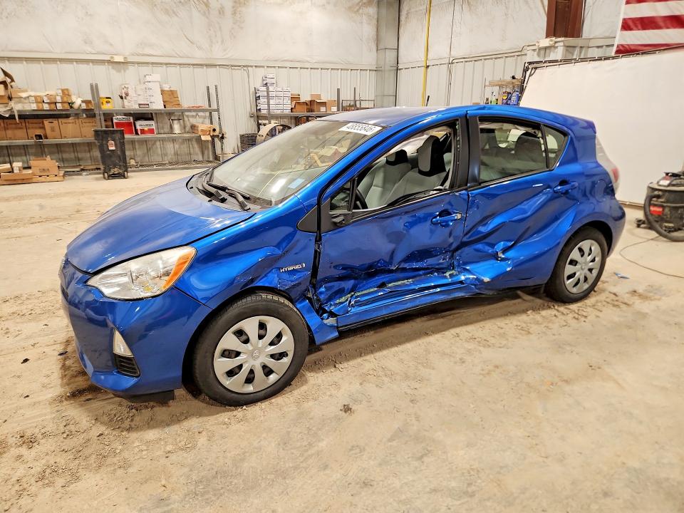 2012 Toyota Prius c VIN JTDKDTB31C1515352 COPART salvage auction — SIDE, Wi - Junked Vehicle Bill Of Sale, sold $650 on 2026-07-08 (photo 1)