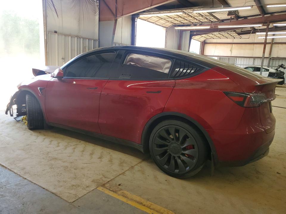 2025 Tesla Model y VIN 7SAYGDEF8SA362696 COPART salvage auction — FRONT END, Nc - Salvage Certificate Of Title, sold $5,500 on 2026-07-29 (photo 2)