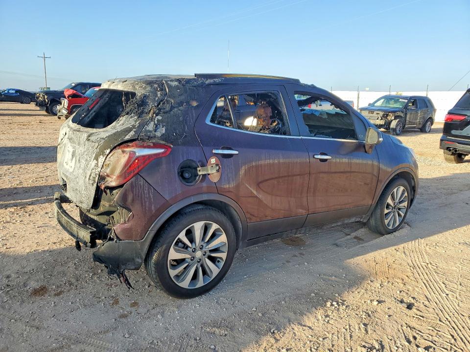 2018 Buick Encore VIN KL4CJASB4JB665112 COPART salvage auction — Burn Interior, Id - Salvage Certificate Of Title, sold $125 on 2026-07-29 (photo 3)