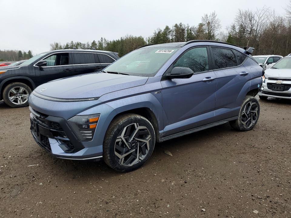 2024 Hyundai Kona VIN KM8HACA34RU177792 COPART salvage auction — REAR END, ON - PERMIT SALVAGE, sold $7,800 on 2026-07-28 (photo 1)