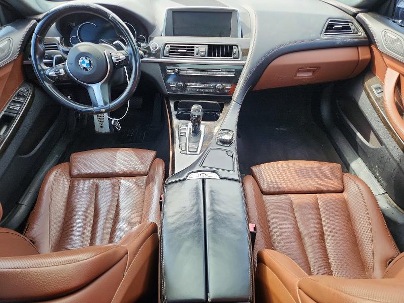 2015 BMW 6er VIN WBA6B8C55FD453460 COPART salvage auction — REAR END, Tx - Certificate Of Title (P), sold $6,300 on 2026-07-30 (photo 8)