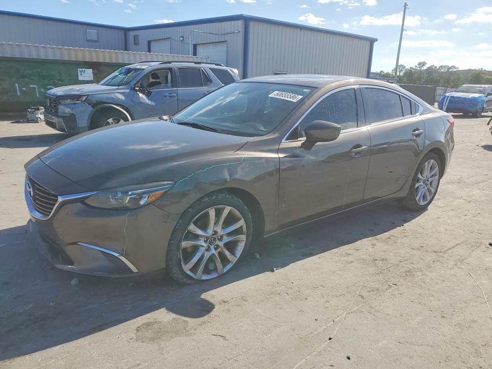 2017 Mazda 6 VIN JM1GL1V55H1124240 COPART salvage auction — FRONT END, Fl - Cert Of Title Slvg Rebuildable, sold $2,550 on 2026-07-14 (photo 1)