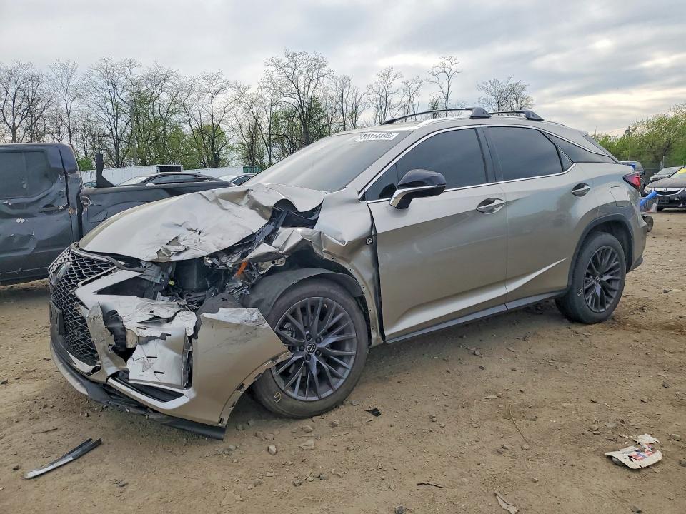 2021 Lexus Rx VIN 2T2SZMDA7MC266714 COPART salvage auction — FRONT END, Md - Cert Of Salvage < 75% Damage, sold $6,700 on 2026-07-23 (photo 1)