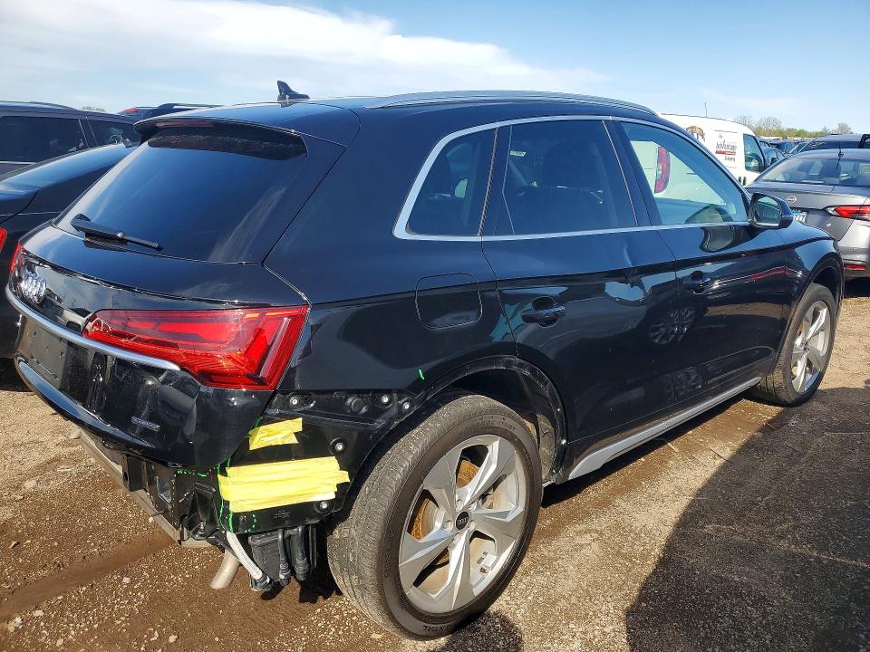 2021 Audi Q5 VIN WA1BAAFY8M2013253 COPART salvage auction — REAR END, Il - Salvage Certificate, sold $14,600 on 2026-07-28 (photo 3)