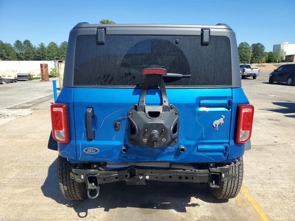 2025 Ford Bronco VIN 1FMDE7BH7SLB56077 COPART salvage auction — REAR END, Sc - Cert Of Title-Salvage, sold $23,300 on 2026-07-03 (photo 6)